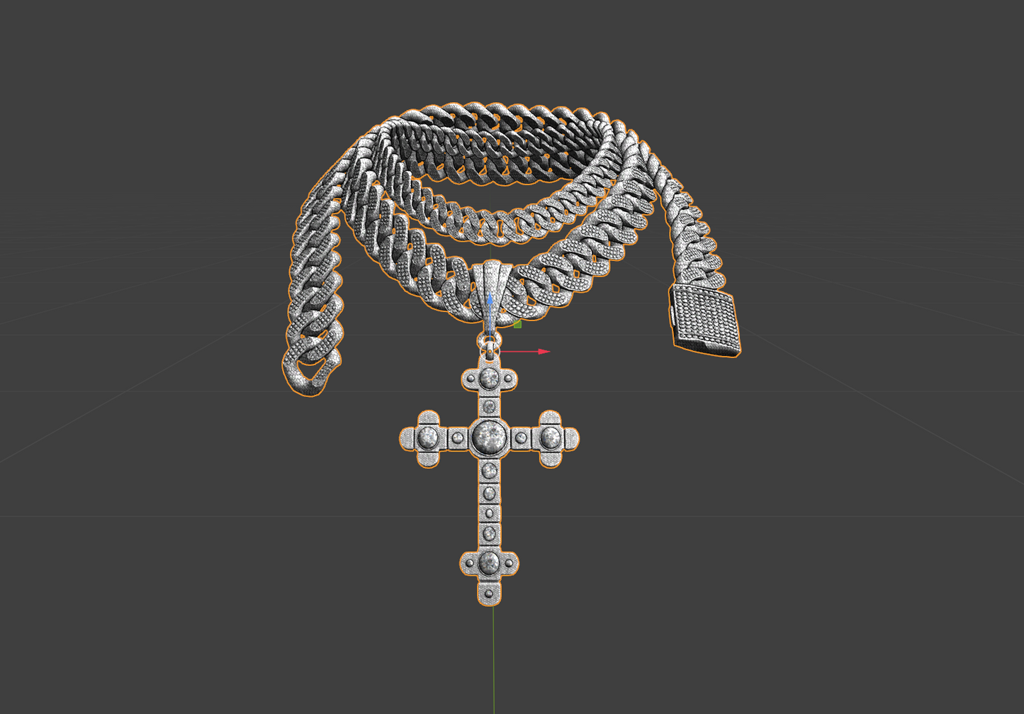 Mp Male Cross Chain