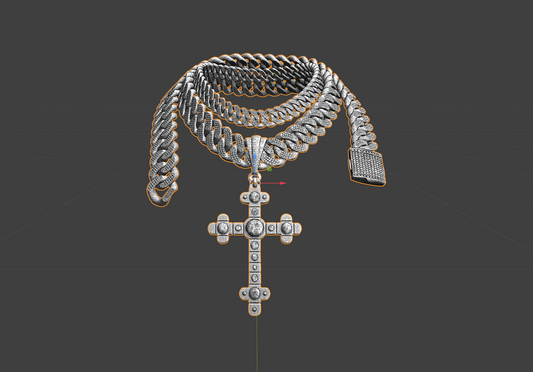 Mp Male Cross Chain
